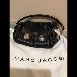Marc Jacobs black leather shoulder bag